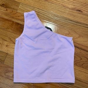 Brandy Melville One Shoulder Crop Top